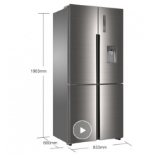 海爾 Haier 471升變頻風(fēng)冷無(wú)霜干濕分儲(chǔ)十字對(duì)開(kāi)門(mén)冰箱 外取水 Water cooler 系列 BCD-471WDEA