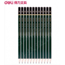 得力7084-2B高級(jí)繪圖鉛筆（綠色）（12支盒）